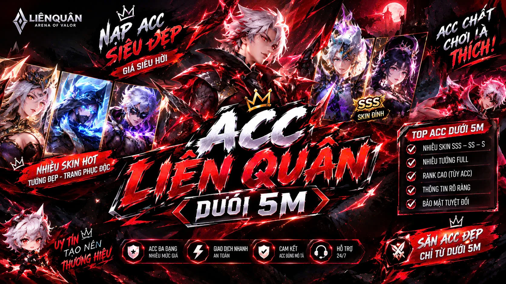 ACC LIÊN QUÂN DƯỚI 5M