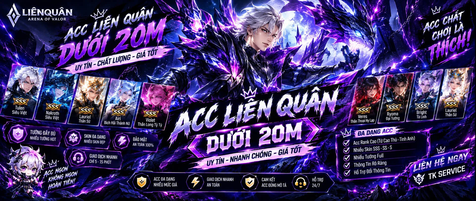 ACC LIÊN QUÂN DƯỚI 20M